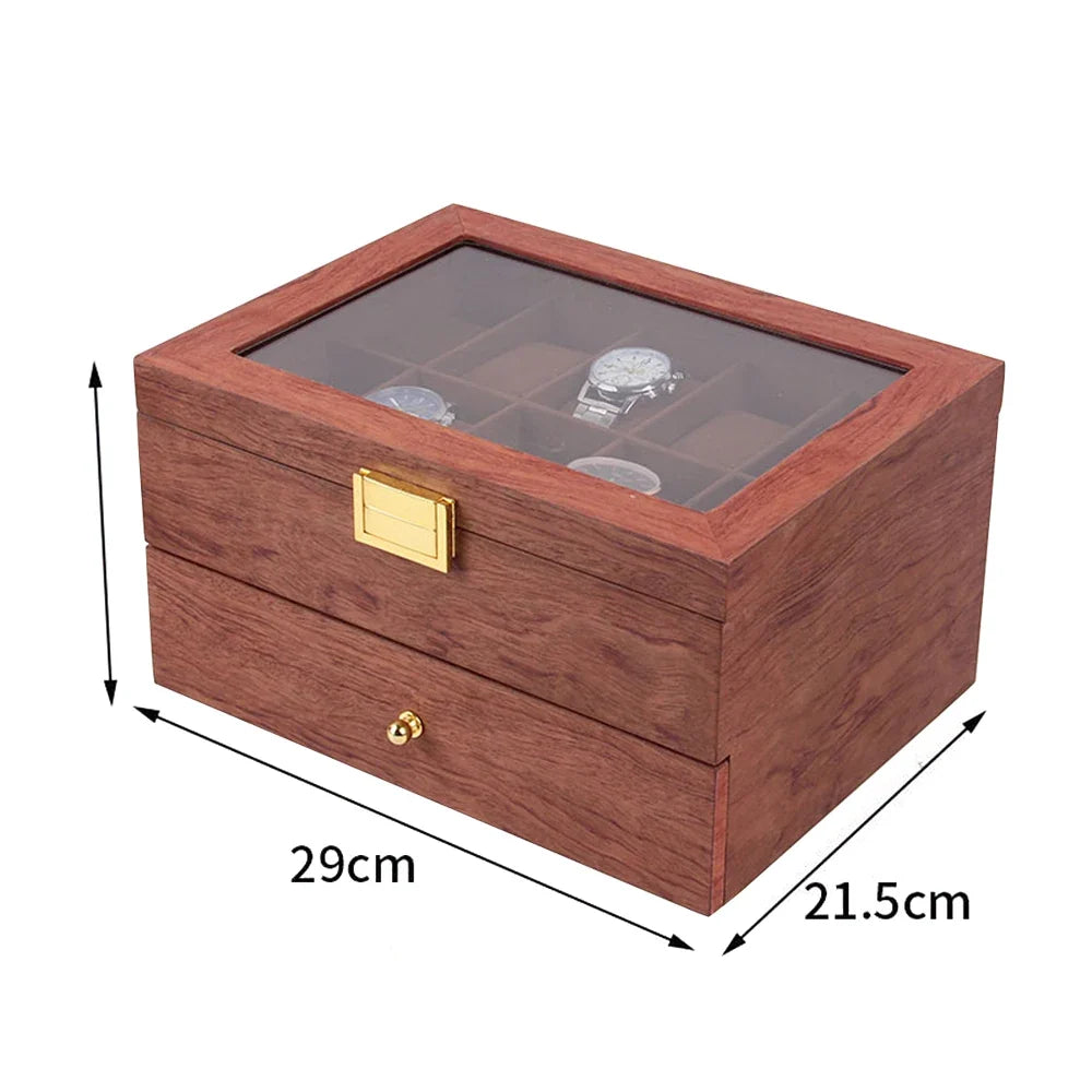Dimensions et détails du coffret horloger 20 montres