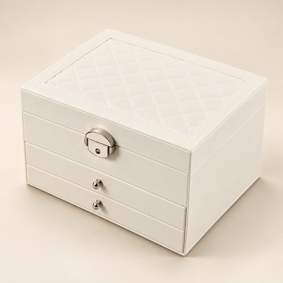 Coffret à Bijoux Élégance ivoire