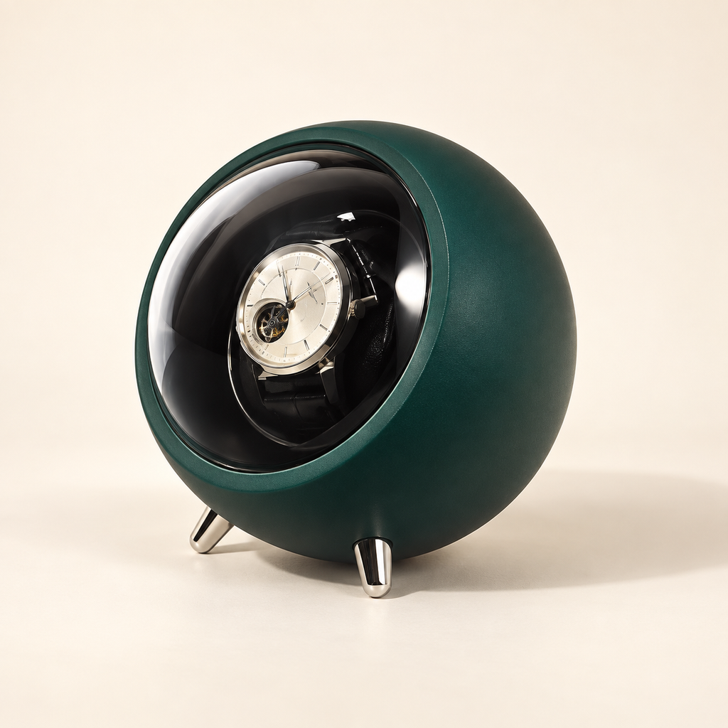 Remontoir Automatique Orbite vert profond