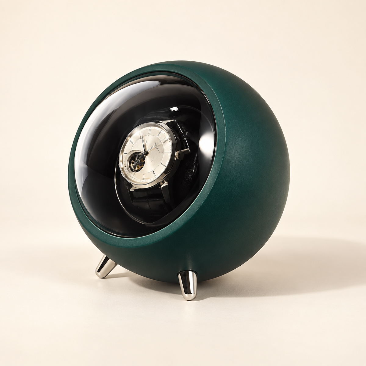 Remontoir Automatique Orbite vert profond